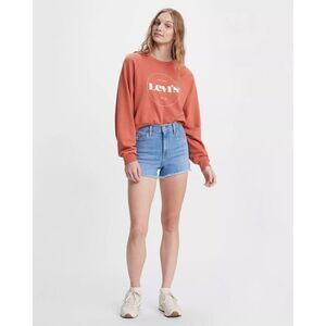 Levi’s HIGH RISE WOMEN'S SHORTS cut off denim size 14 hyper soft